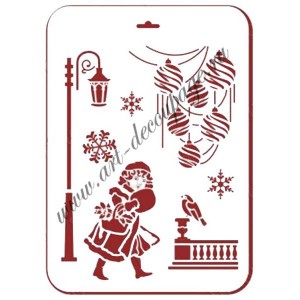 Трафарет Event Design новогодний NGP011 "Волшебный город", 31х21 см Трафарет Event Design новогодний NGP011 "Волшебный город", 31х21 см